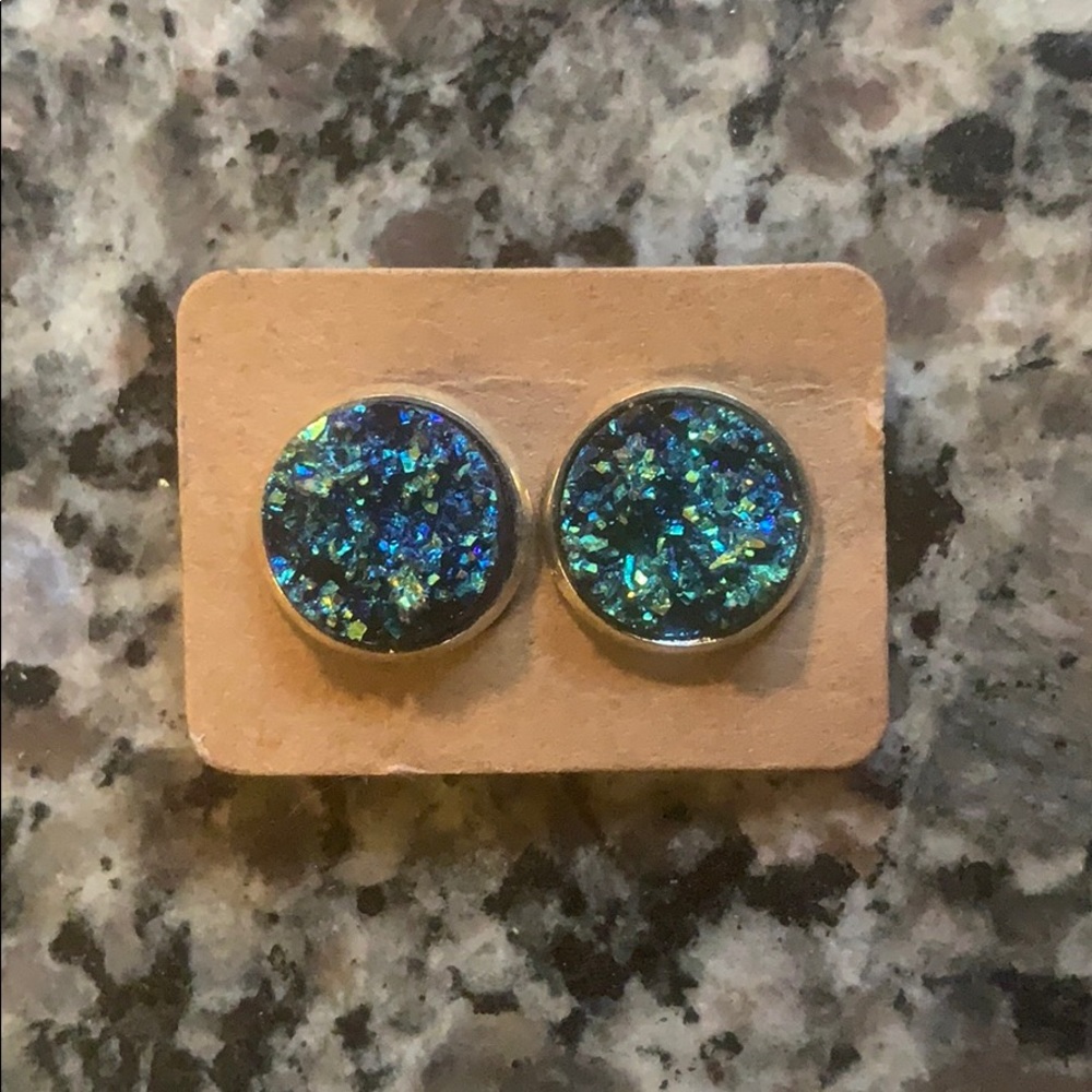 Druzy crystal earrings